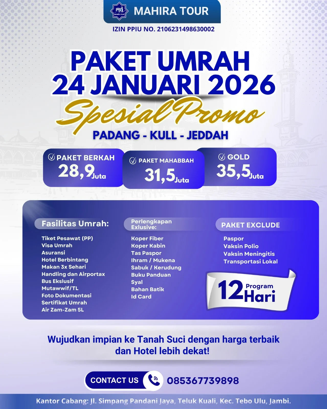 Paket Umrah Januari