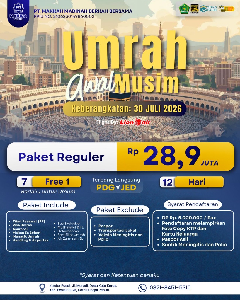 Paket Umrah Awal Musim