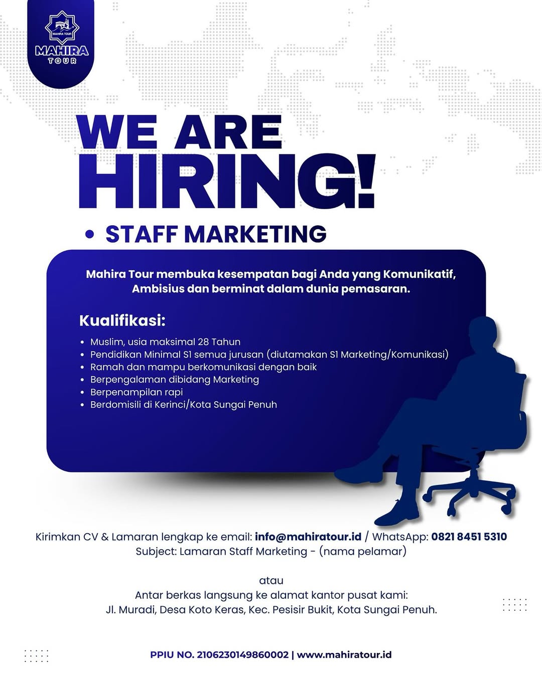 Peluang Karier: Bergabunglah Sebagai Staff Marketing di Mahira Tour